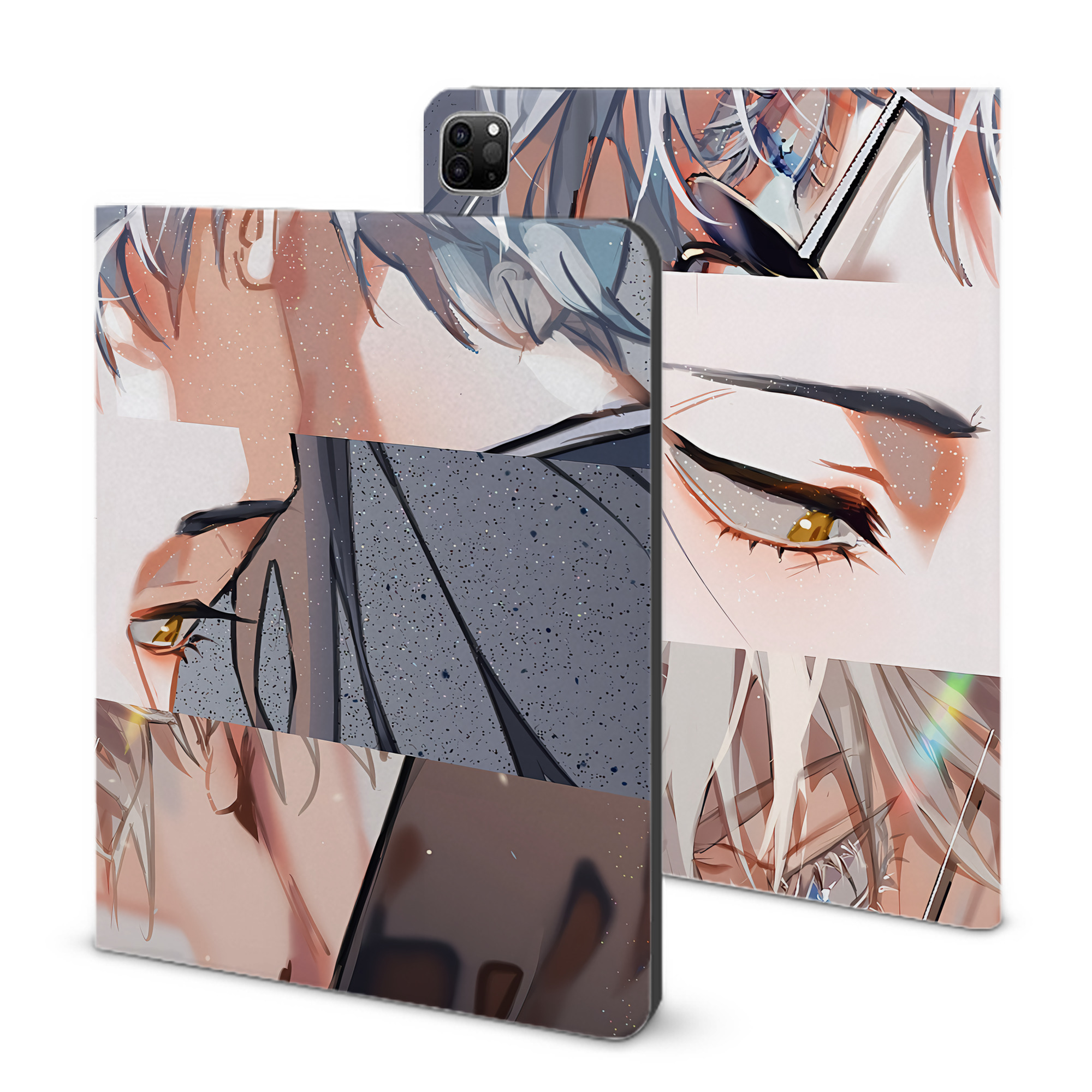 （画像用） 呪術廻戦 Jujutsu Kaisen IPad ケース ブック型 PUレザー TPU 耐衝撃 軽量 薄型 ペン収納なし 全面保護 IPad 各モデル対応